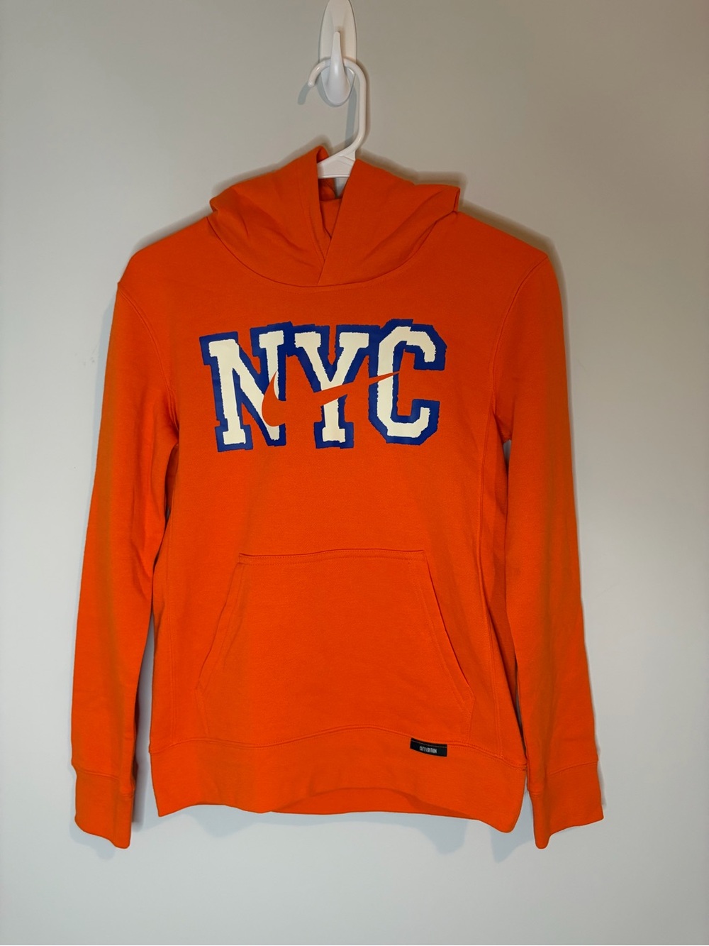 NBA Nike Orange NYC Knicks Pullover Hoodie for Kids NWT